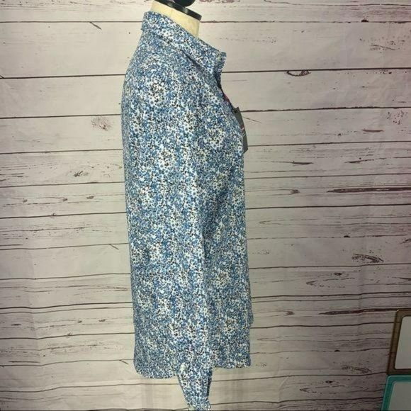 A(X)IST AXIST Parisian Blue Slim Fit Stretch Button Down Shirt Size Small S - Picture 3 of 10